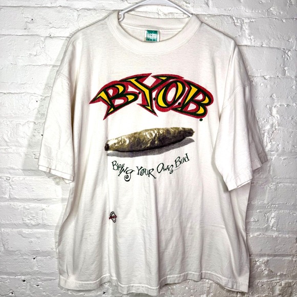 Other - Vintage 1994 Bring Your Own Bud Marijuana T Shirt Weed Blunt 90s‎ Tee